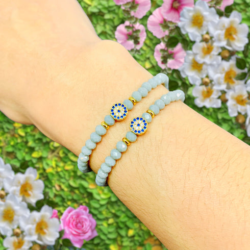 Dainty Evil Eye Protection Good Luck Bracelet
